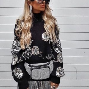 Sequin Beaded Sweater